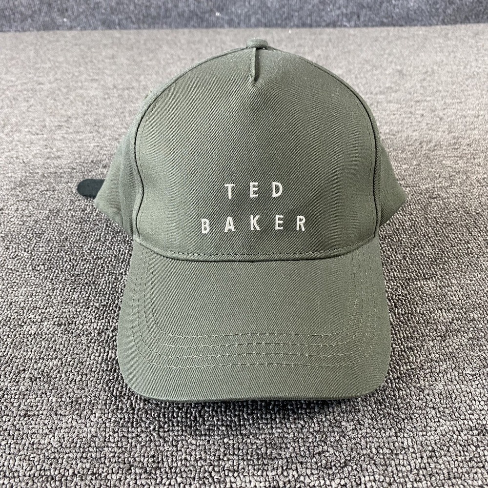 Ted Baker Hat Mens M/L Green Logo Strap Back Cap Adjustable